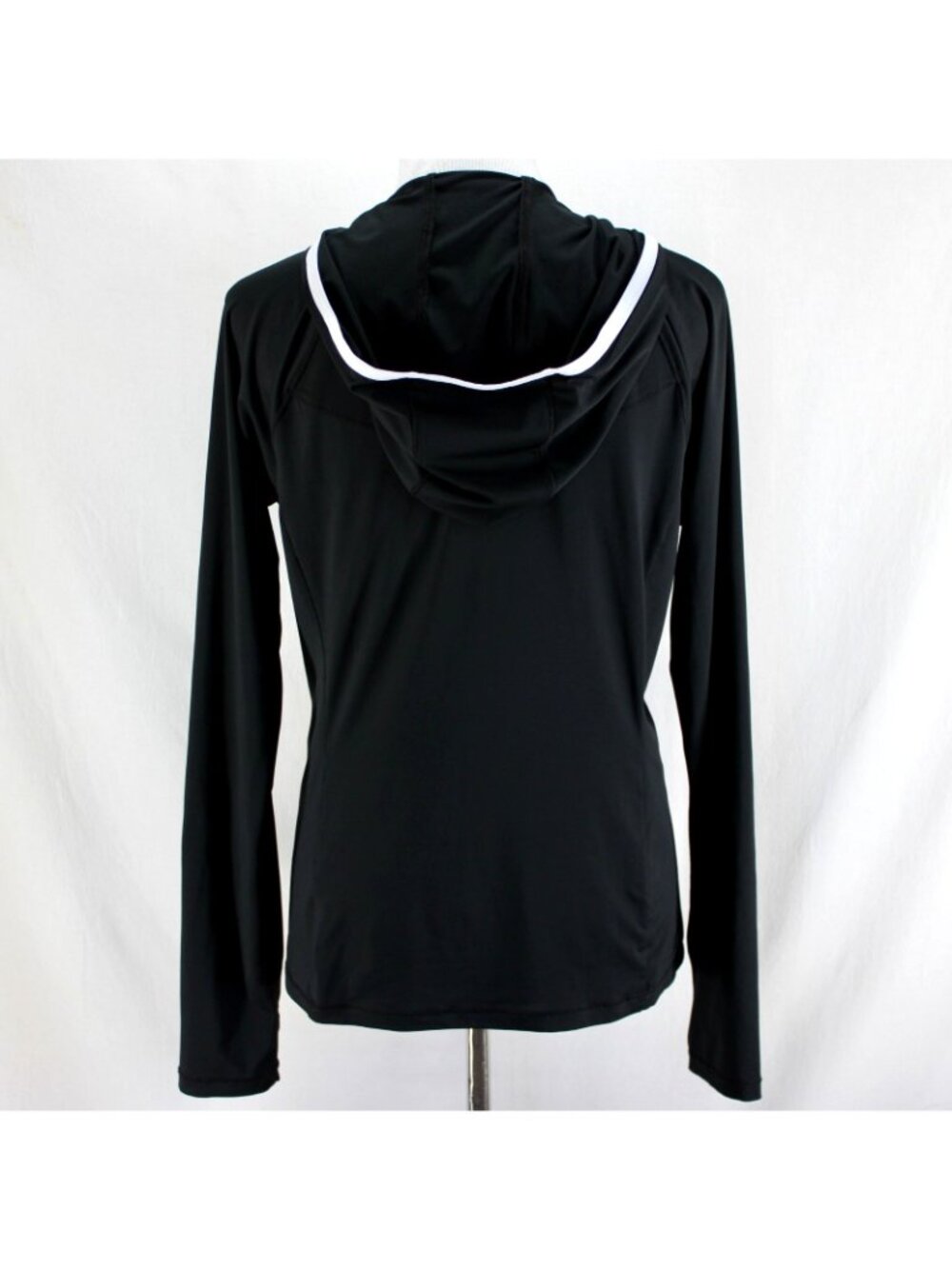 Title Nine Sunbuster Full Zip Hoodie Jacket Womens Size M Black Long Sleeve - Picture 5 of 8